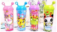 DOUBLE WALL PLASTIC BOTTLE(DOT SHAPED)-WF00657